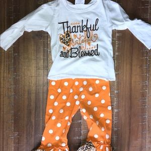 Two piece thanksgiving/fall outfit. 6-12 mo